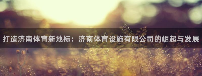 意昂体育4招商电话是多少号码：打造济南体育新地标：济