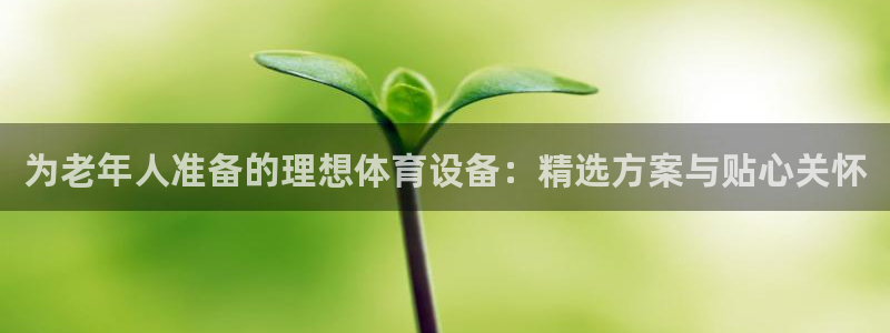 意昂体育4开户：为老年人准备的理想体育设备：精选方案与贴心关