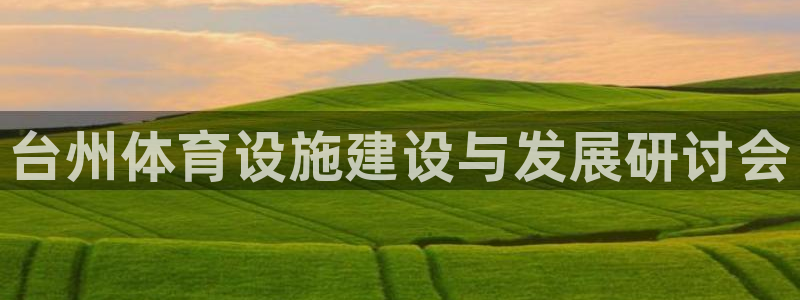 意昂体育4平台注册流程图：台州体育设施建设与发展研讨